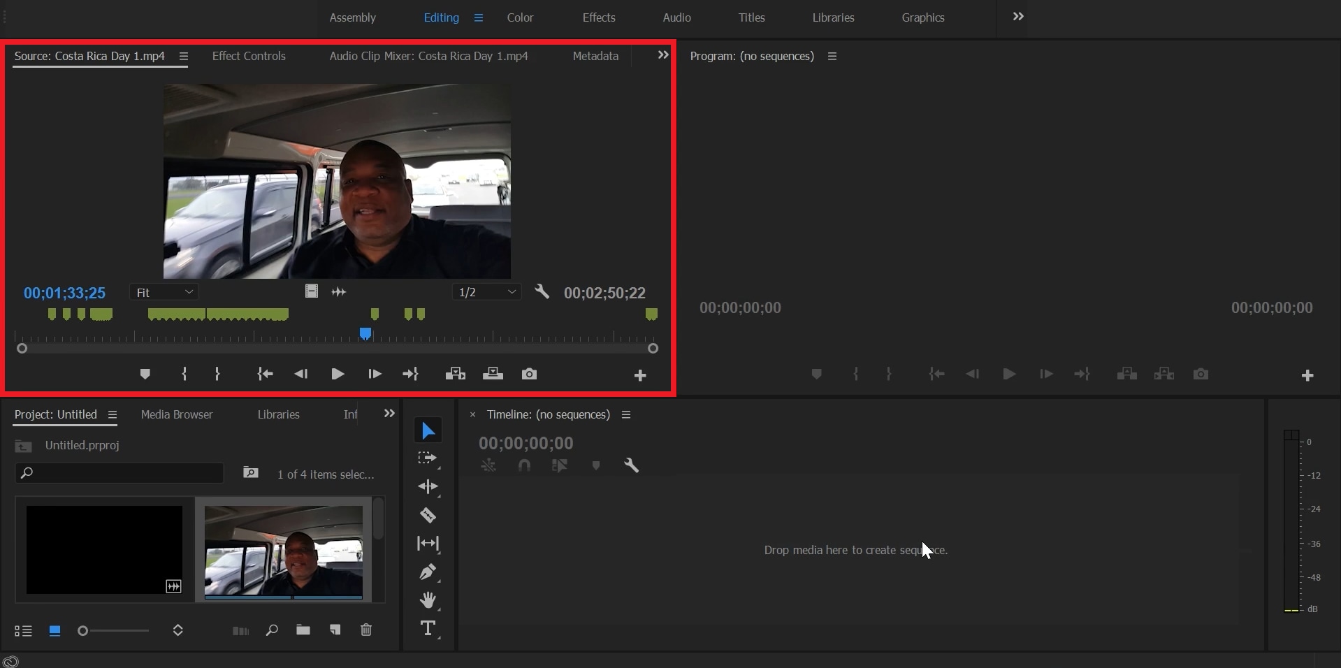 open footage in premiere pro